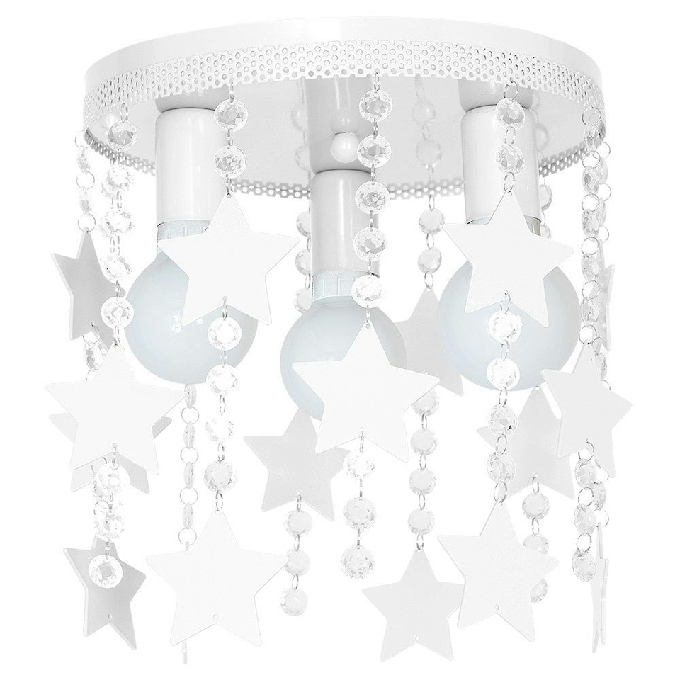 image 1 of Milagro Ceiling Lamp Star 3XE27 White