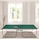 image 8 of SPORTNOW 9FT Folding Table Tennis Table w/ 8 Wheels for Indoors, Green