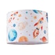 image 1 of Colourful Space Themed Kids Lamp Shade with Rockets Planets and Stars