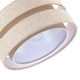 image 5 of Modern Natural Textured Oatmeal Linen Triple Tier Pendant Light Shade