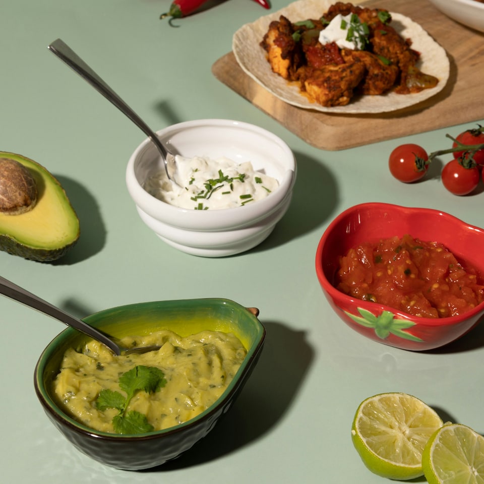 image 1 of Typhoon World Foods Set Of 3 Fajita Dip Bowls