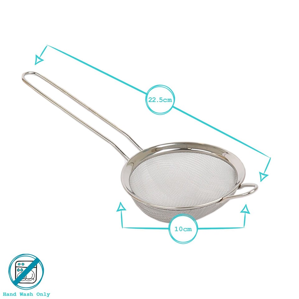 image 1 of Argon Tableware Stainless Steel Sieve - 10cm