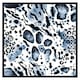 image 2 of Blue leopard print (Picture Frame) White | XL