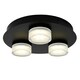 image 1 of BHS Brooke LED Bathroom Ceiling Spotlight Plate | Black | Matte Black | 1