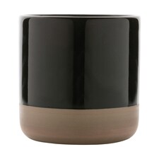XD Collection Glazed Ceramic 360ml Mug - Black - One Size