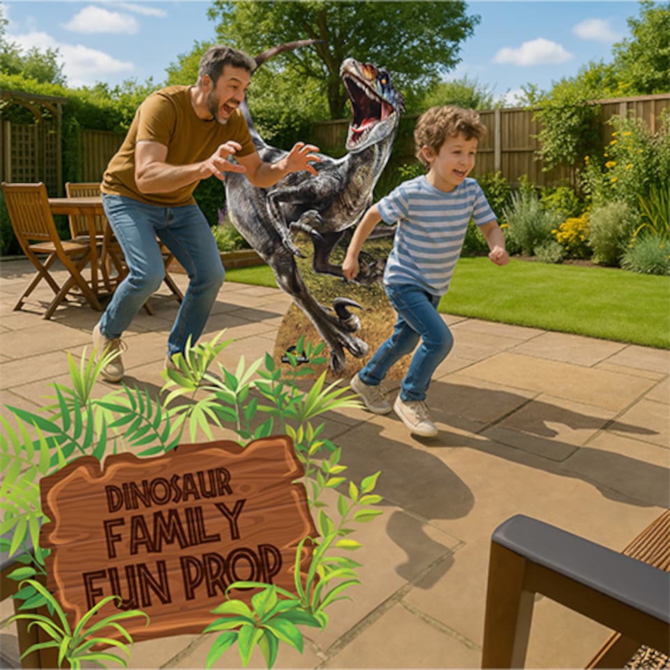 image 1 of Velociraptor Dinosaur Jurassic World Rebirth Lifesize Cardboard Cutout 144cm