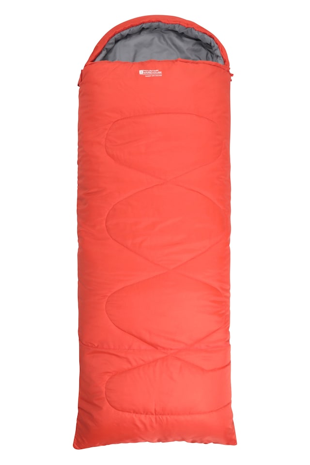 image 1 of Mountain Warehouse Summit 250 Square Sleeping Bag Insulated 3 Season Two Way Zip Camp Bed
