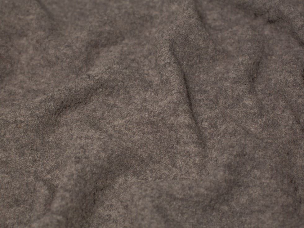 Minerva Core Range Grey 100% Pure Boiled Wool Coating Fabric for Dressmaking, 140cm / 55" Wide - per metre
