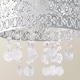 image 6 of ValueLights Enna Silver Moroccan Style Acrylic Droplet Ceiling Shade and Bulb