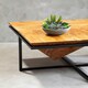 image 3 of Interiors by Premier Acacia Pyramid Coffee Table Brown