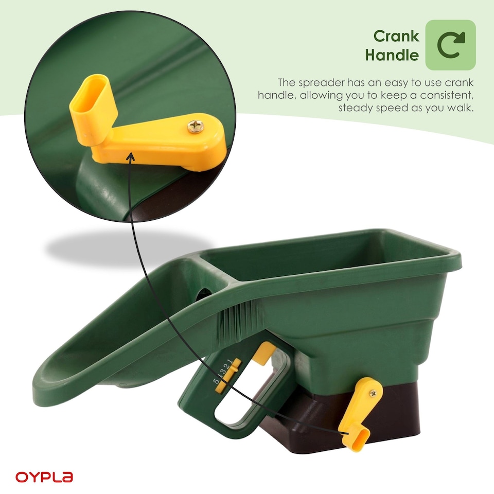 image 1 of Handheld Garden Lawn Grass Feed Seed Fertiliser Spreader Shaker