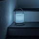 image 3 of ValueLights Corte Black Outdoor Table Lamp Dimmable White Cylinder Shade