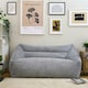 image 3 of icon Cord Adults Bean Bag Sofa, Ready Filled Large Beanbag Grey Grey | Grey