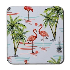 Flamingo & Palm Trees (Coaster)