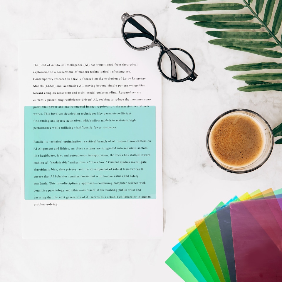 image 1 of Pack of 8 A5 Plain Cyan Dyslexia Overlay Reading Sheets  - PET Material, Rounded Corners | Green | Cyan