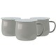 image 1 of Argon Tableware Coloured Enamel Belly Mugs - 375ml - Grey - Pack of 6 Grey