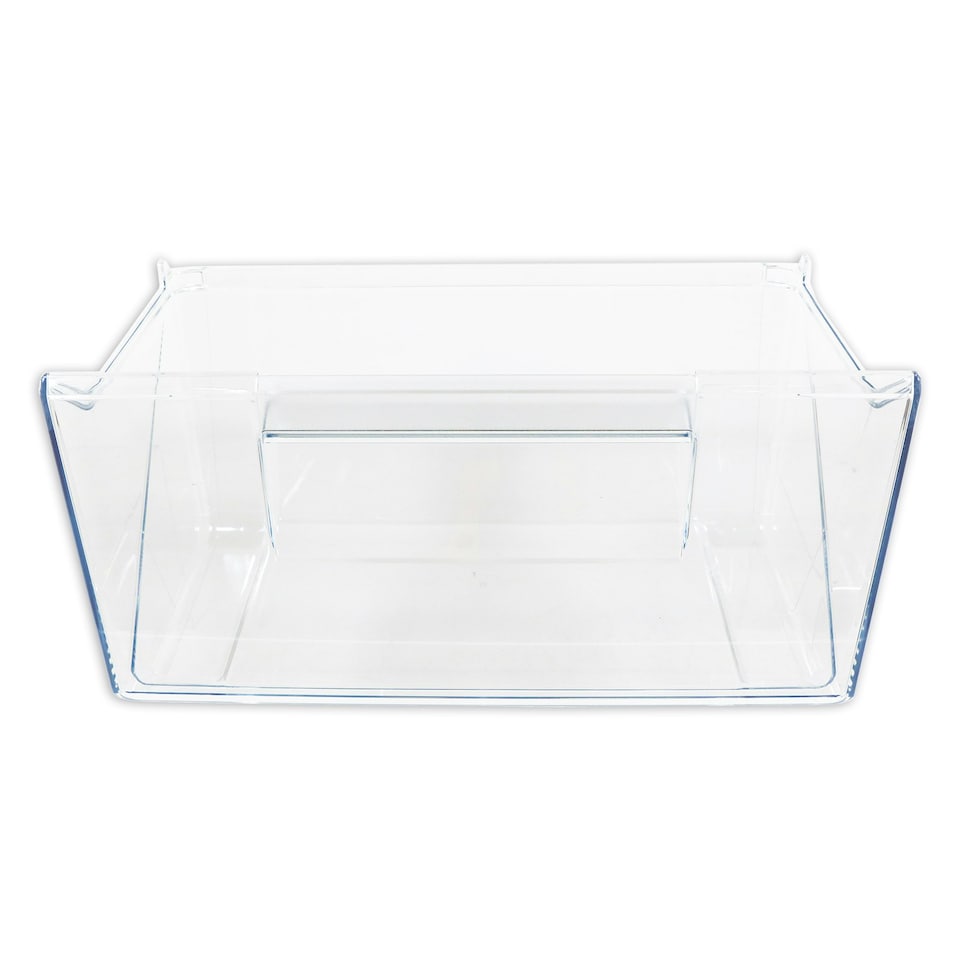 image 1 of SPARES2GO Bottom Drawer for Zanussi ZNFN ZNFR ZNHN ZNHR ZNLK ZNLN ZNLR ZNNN ZUNN Fridge Freezer Lower Container Box Clear