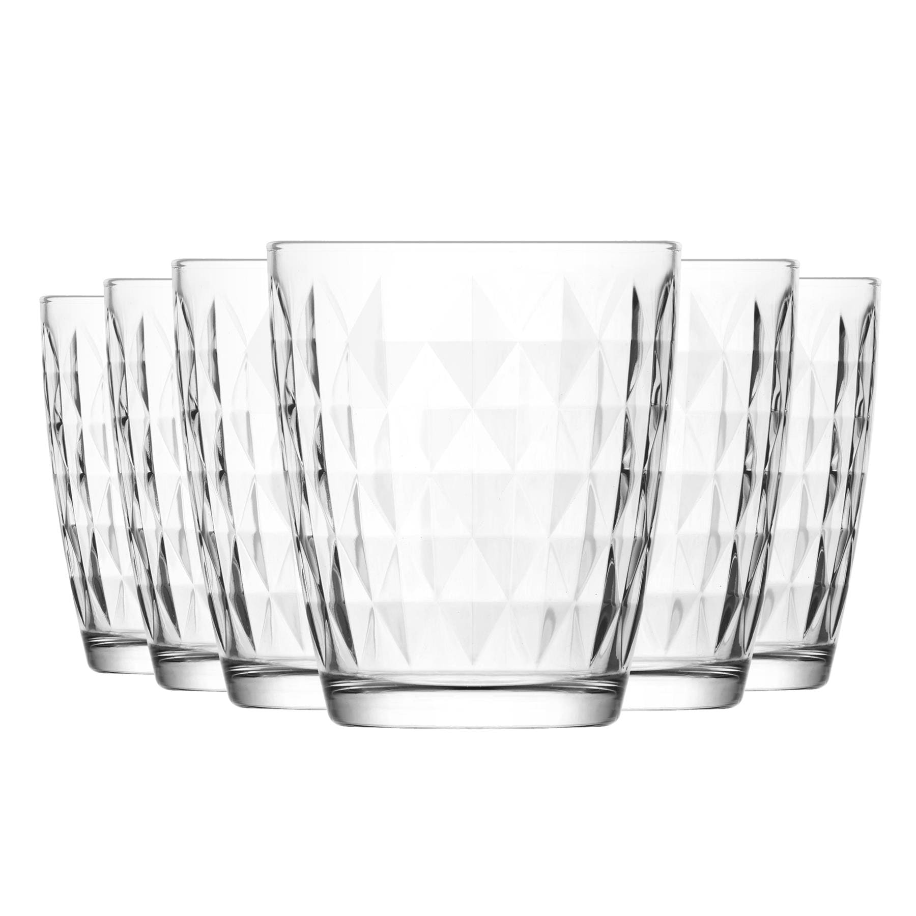 LAV Artemis Water Glasses - 340ml - Clear - Pack of 12