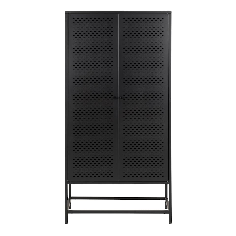 image 1 of Newcastle 2 Door Cabinet in Matt Black