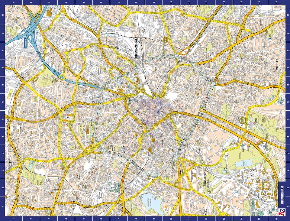 image 1 of A-Z Map of  Birmingham 1000 Piece Jigsaw
