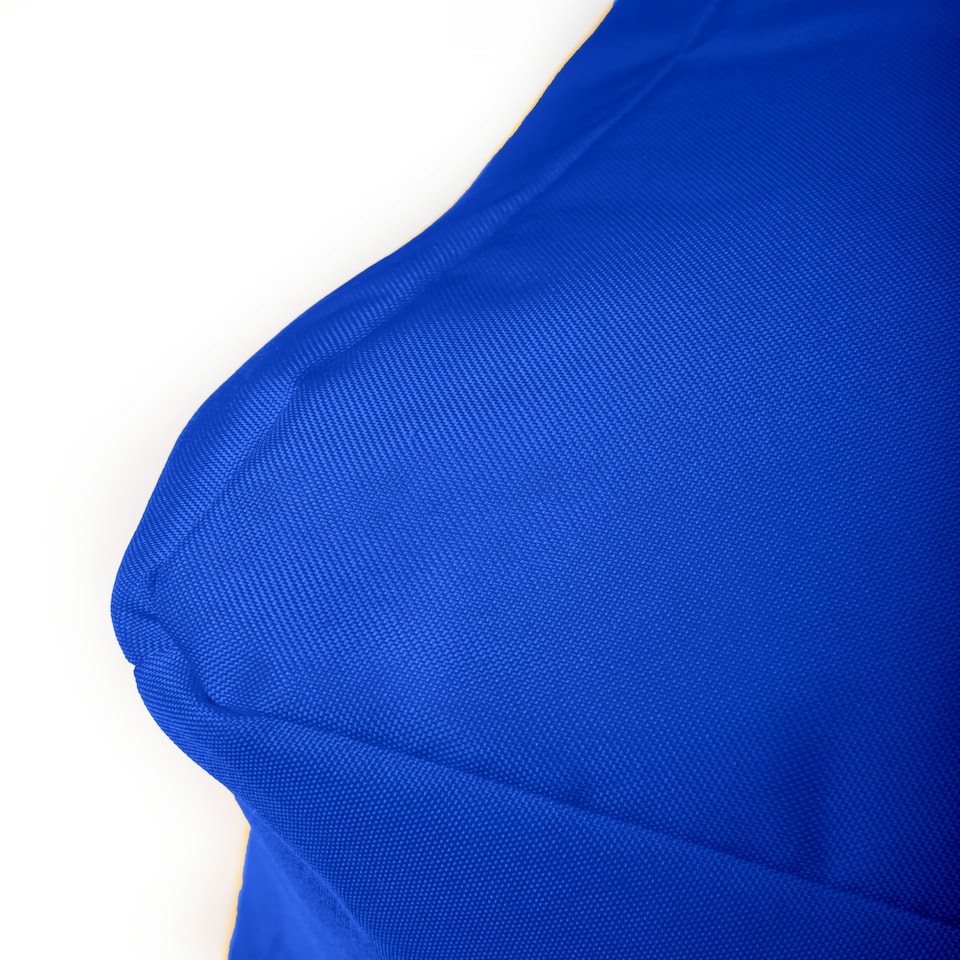 image 1 of Waterproof Cube Indoor Outdoor Bean Bag Foot Stool Pouffe Blue