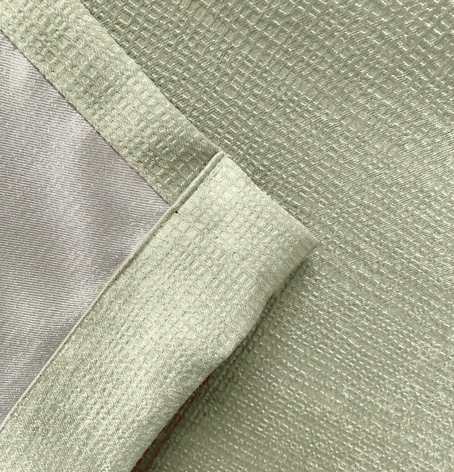 image 1 of Enhanced Living Matrix Green 66 x 90 inch (168x229cm) Tape Top Thermal Noise reducing Dim Out Curtains (PAIR)