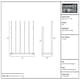 image 4 of Hammer and Tongs Steel Wellington Boot Rack - 6 Pair - Black Black