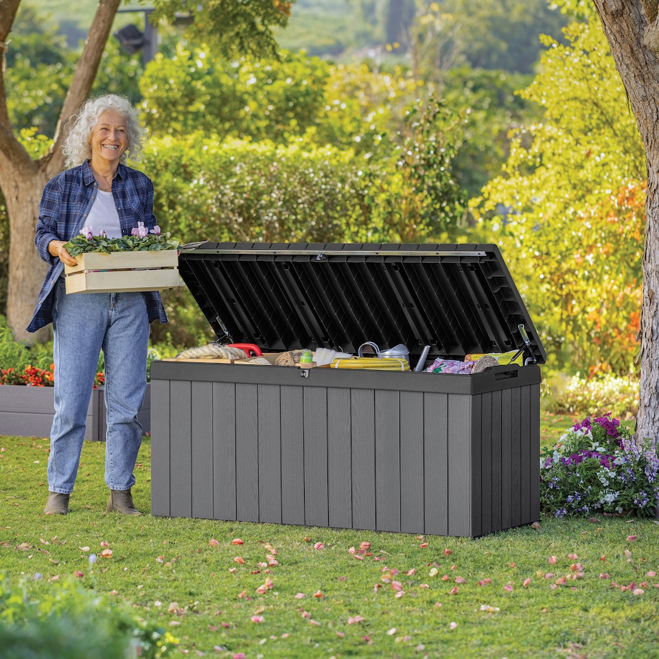 image 1 of Keter Darwin 454L Storage Box - Grey
