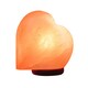 image 4 of Heart Shaped Salt Lamp with Wooden Base