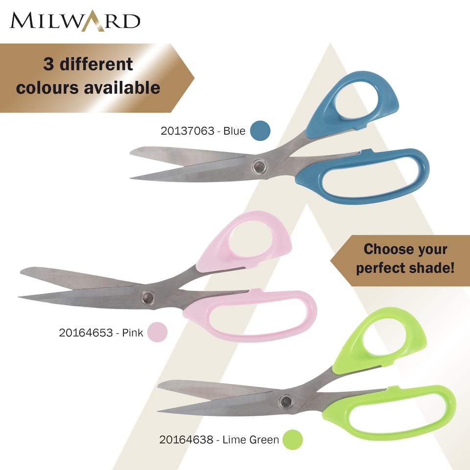 image 1 of Milward General Purpose Scissors - 22.8cm/9in Sharp Fabric, Craft & Office Scissors with Ergonomic Handle