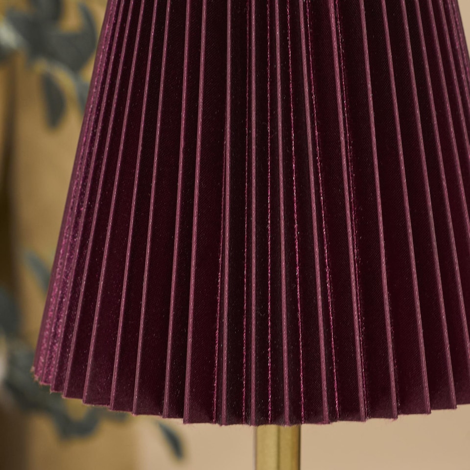 image 1 of OHS Pleated Bedside Lamp LED Rechargeable Cordless Night Light