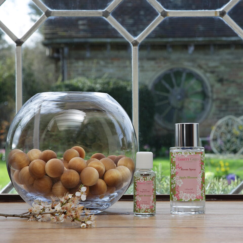 image 1 of Hassett Green London - Apple Blossom - Scented Wooden Balls Pack of 100 - Alternative to Pot Pourri, Diffusers, Sachets and Drawer Liners