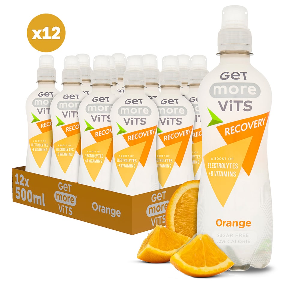image 1 of Get More Vits Recovery Hydrating Orange with Electrolytes 12x500ml