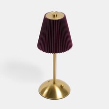 OHS Pleated Bedside Lamp LED Rechargeable Cordless Night Light