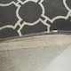 image 2 of Interiors by Premier Modern Grey & White Hand Tufted Rug, Wool & Cotton Blend Soft Decorative Floor Rug, Circle Line Pattern Rug Grey
