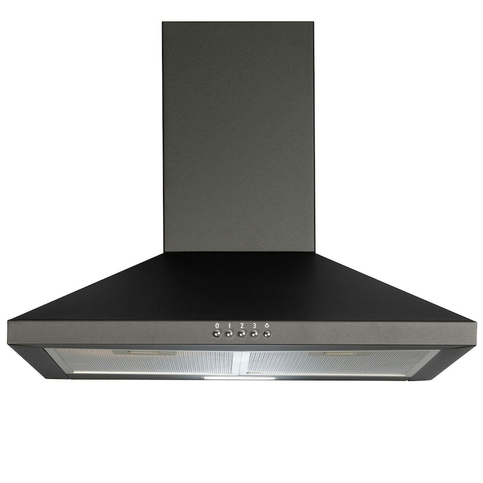image 1 of SIA CHL70BL 70cm Chimney Cooker Hood Kitchen Extractor Fan in Black