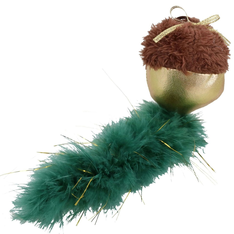 image 1 of 2PK Cat Kitten Christmas Gift Christmas Acorn Teaser Interactive Chaser Play Toy