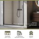 image 3 of Balterley Ruwa Toughened Safety Glass Sliding Shower Door - Balterley | Black | Matt Black | 1