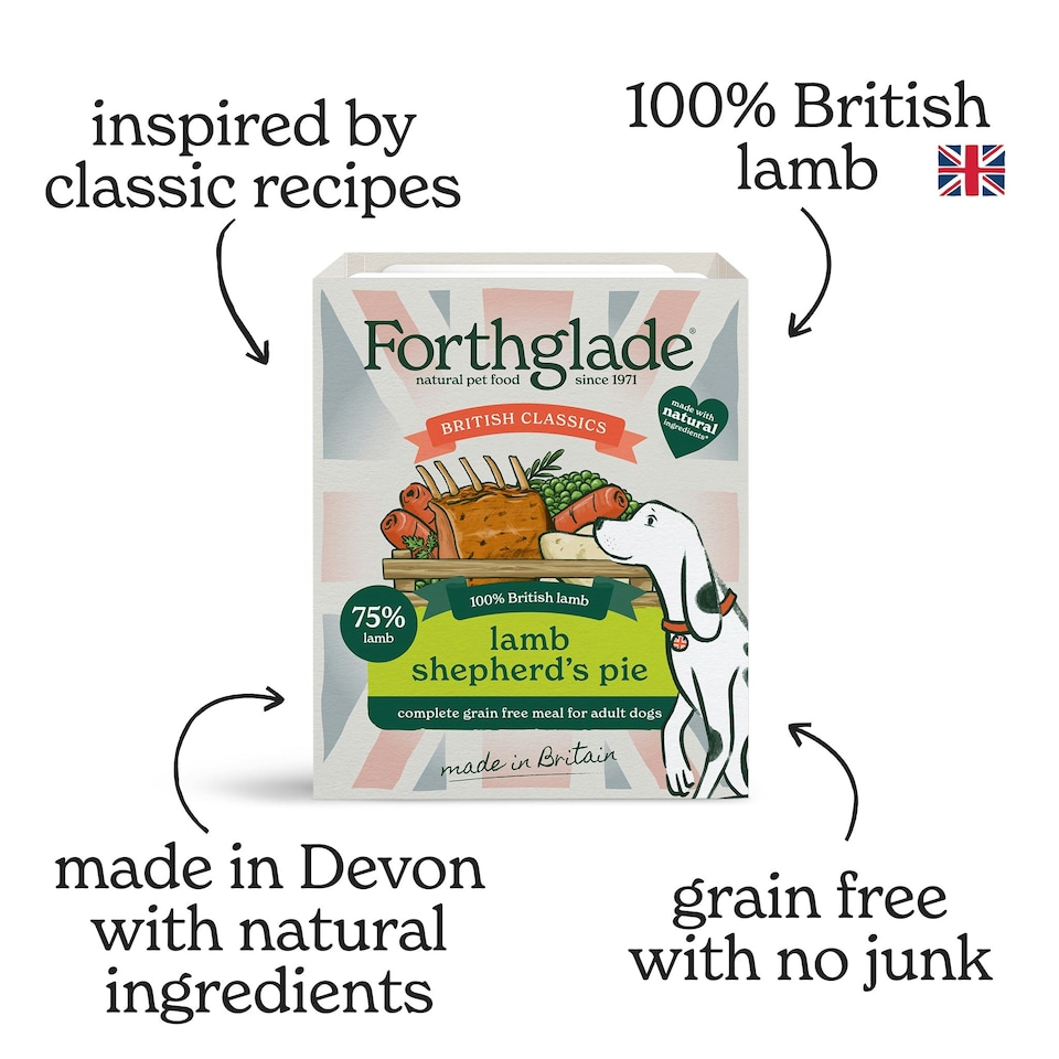 image 1 of British Classics Lamb Shepherd's Pie Wet Dog Food (18x395g)
