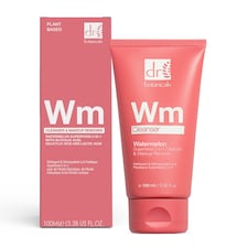 Dr. Botanicals Watermelon Anti-Ageing 2-in-1 Cleanser with Glycolic Acid, Salicylic Acid 100ml for Acne, Blemishes, Large Pores, Dullness
