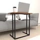 image 4 of Wood Laptop Table, Home Office Portable Computer Stand C-Shape With Metal Legs | Black | Sapphire Oak