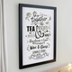 image 2 of Personalised We go Together Black Poster Frame Black | One Size