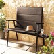 image 3 of Quest Leisure Naples Pro Bench With Slide Out Side Tables - Grey N/A