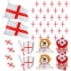 image 1 of Pack of 1 14 Piece England Set - Flags, Bunting, Tattoos, Inflatables & Hats Red | One Size