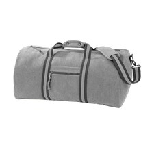Quadra Vintage Canvas Holdall - Vintage Light Grey - One Size Grey | One Size
