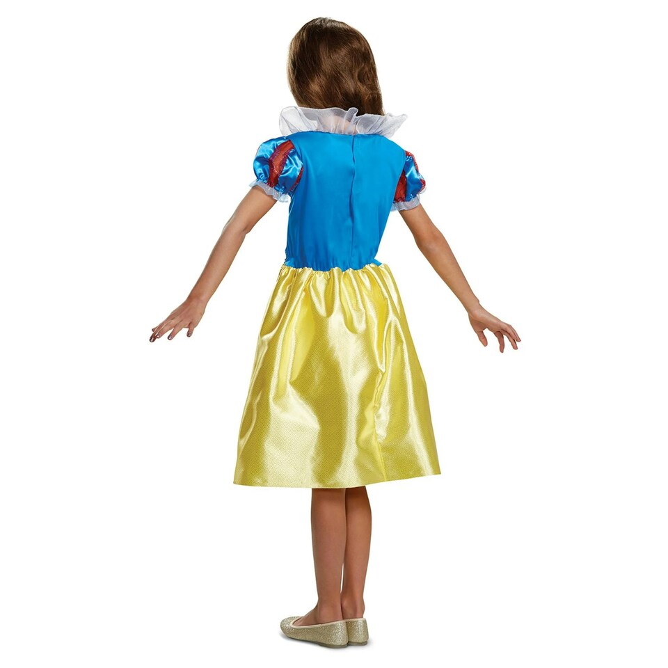 image 1 of Snow White And The Seven Dwarfs Girls Classic Costume - Blue/Yellow - 5-6 Years
