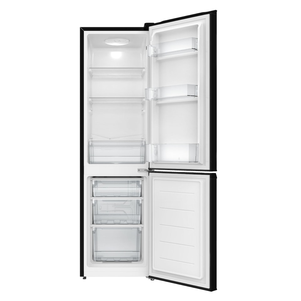 image 1 of SIA 165L Combi Fridge Freezer Black 60/40 Split - SFF15144BL/E