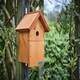 image 3 of Deluxe Alpine 300 Chalet Style Birdbox with Single Front Design Brown | One Size