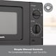 image 6 of Hamilton Beach 20L Standard Black Microwave