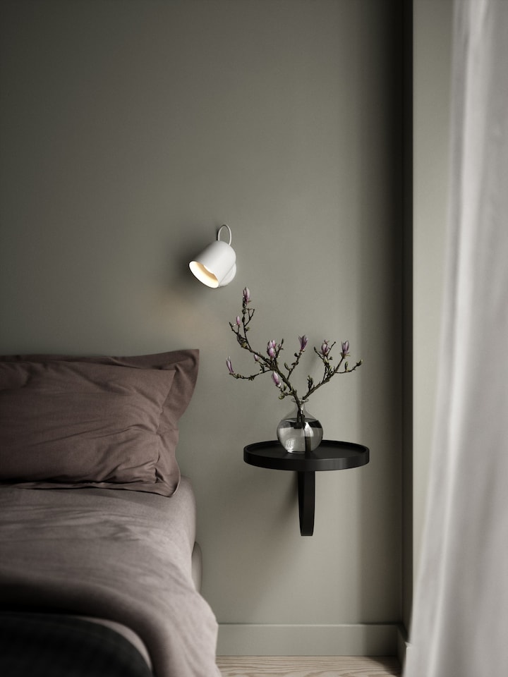 image 1 of Nordlux Angle Indoor Wall Light White Metal Sensor GU10 Magnetic Shade - Plug In or Mains Powered , IP20